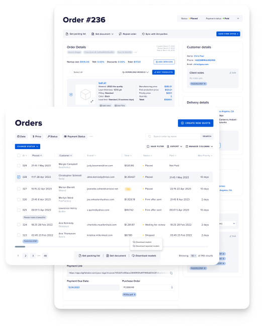 Full Control of Your CNC Machine Shop Customers and Payments