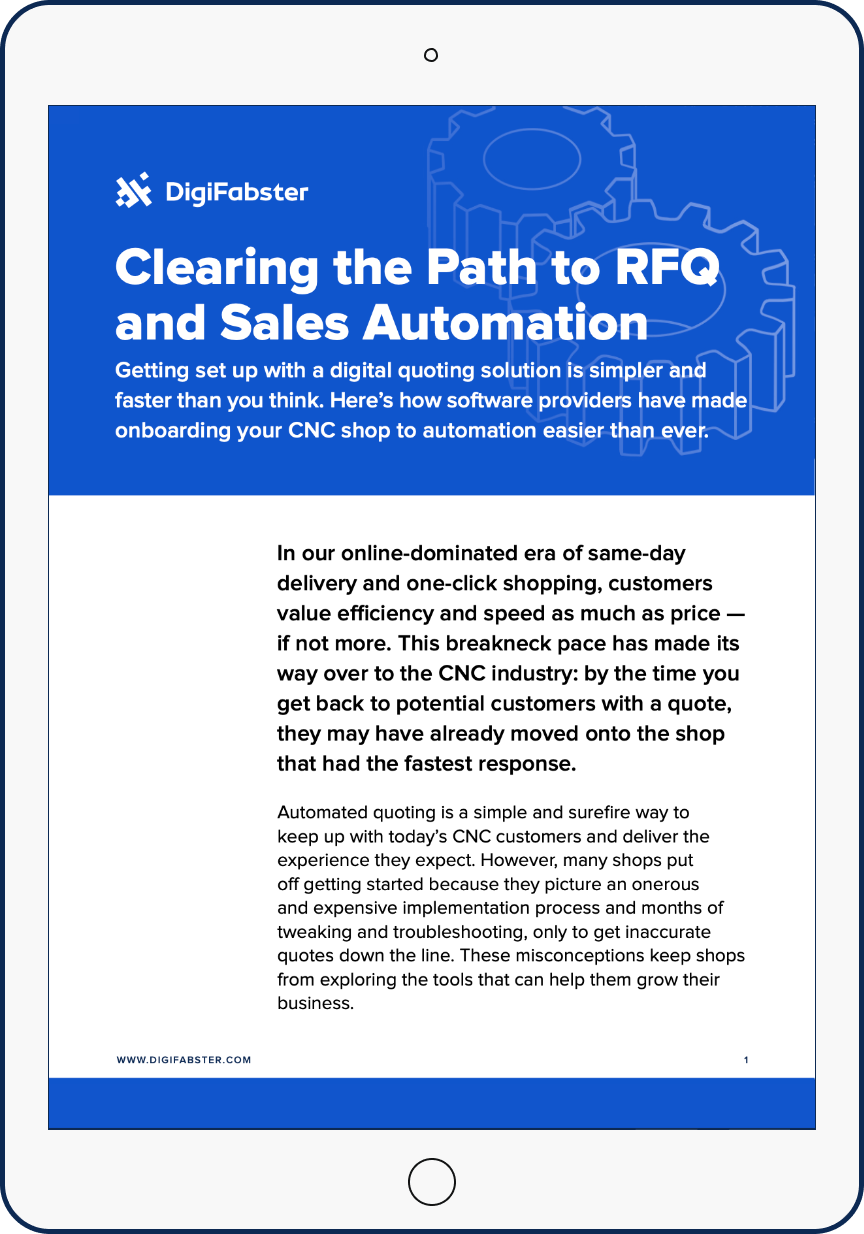 Clearing the Path to RFQ and Sales Automation