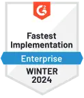 Fastest Implementation - Enterprise - Winter 2024